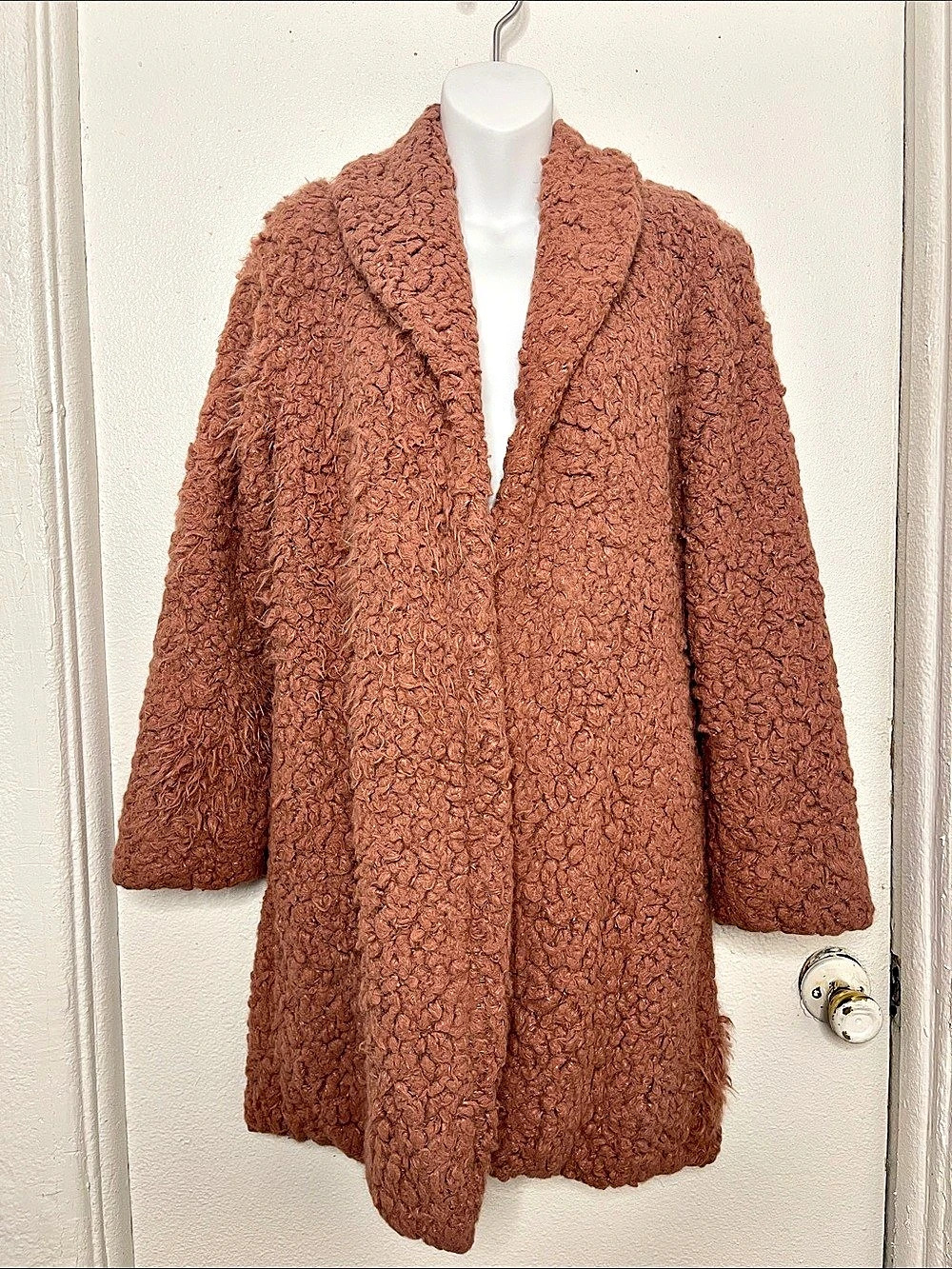 Wild Fable Teddy Coat dusty rose pink Size xs